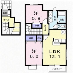 エスポワールの物件間取画像